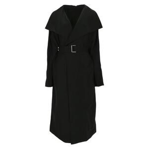 Totême Signature Flowing Twill Trench Black FR 40 NWT